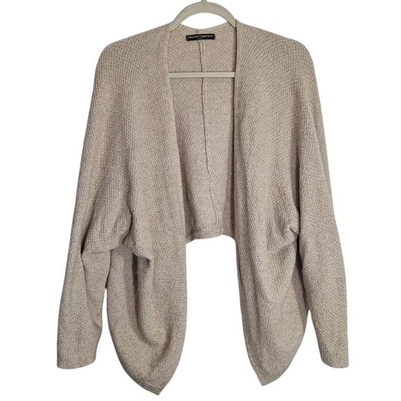 Brandy Melville Womens Open Front Cardigan Wool Blend High Low One Size - Picture 2 of 8